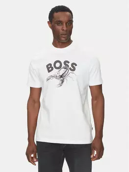 Футболка обычного кроя Te_Bossfish 50539196 Boss, белый