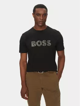 Футболка обычного кроя Te_Logotexture 50534923 Boss, черный