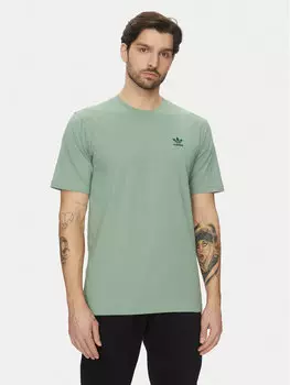 Футболка обычного кроя Trefoil Essentials JC9993 Adidas, зеленый