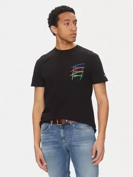 Футболка обычного кроя Twisted Signature DM0DM20771 Tommy Jeans, черный