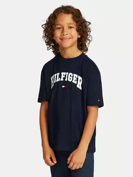Футболка обычного кроя Varsity KB0KB09533 Tommy Hilfiger, синий