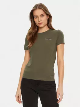 Футболка обычного кроя W4YI02 J1314 Guess, зеленый