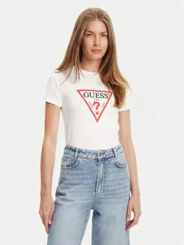 Футболка обычного кроя W4YI04 J1314 Guess Jeans, белый