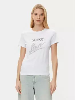 Футболка обычного кроя W5GI05 I3Z14 Guess, белый