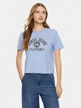 Футболка обычного кроя W5RI43 K8HM0 Guess, синий