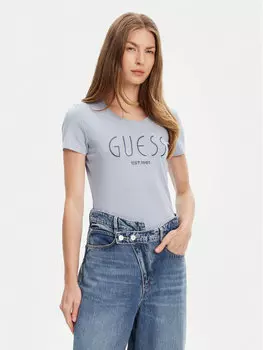 Футболка обычного кроя W5YI05 J1314 Guess, синий