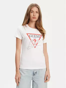 Футболка обычного кроя W5YI40 I3Z14 Guess, белый