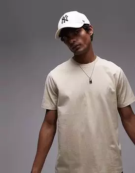 Футболка обычного кроя в камне Topman