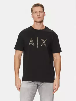 Футболка обычного кроя XM000325 AF10364 UC001 Armani Exchange, черный