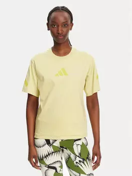 Футболка обычного кроя Z.N.E. JC5400 Adidas, желтый