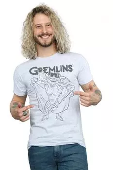 Футболка «Очки Спайка» Gremlins, серый