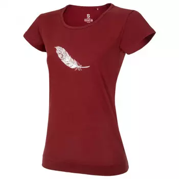 Футболка Ocun Women's Classic T Organic Feather, цвет Wine Syrah