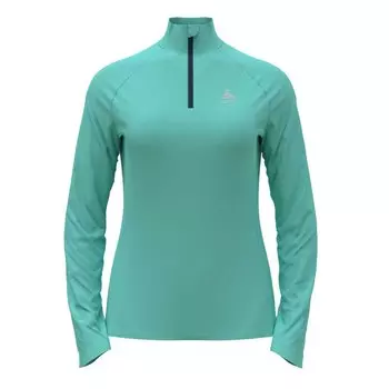 Футболка Odlo Essential Ceramiwarm Half Zip, зеленый