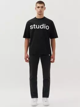 Футболка однотонная Studio Seidensticker, черный