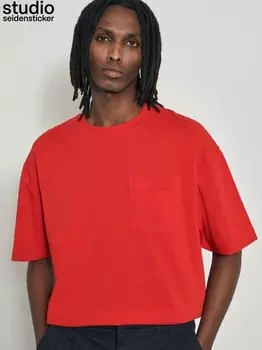 Футболка однотонная Studio Seidensticker, красный