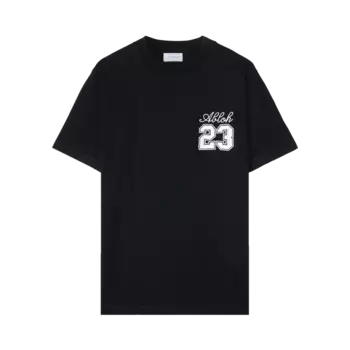 Футболка Off-White 23 Logo Slim Short-Sleeve 'Black/White', черный