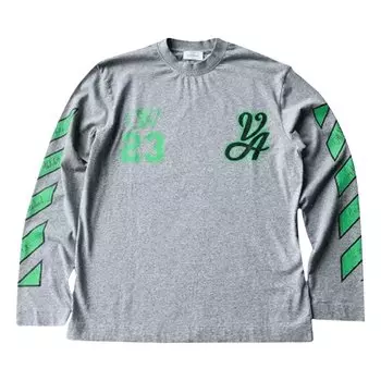 Футболка Off-White 23 Varsity Skate Long-Sleeve Tee, серый