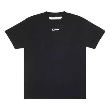 Футболка Off-White Airport Tape 'Black/White', черный