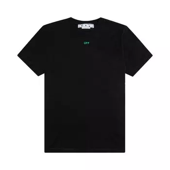 Футболка Off-White Alien Mush Over Skate с короткими рукавами, цвет Черный/Зеленый