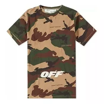 Футболка Off-White Alphabet Embroidered Short Sleeve Unisex Camouflage