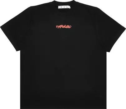 Футболка Off-White Arrow On Canvas Short-Sleeve Over Tee 'Black/Multicolor', черный