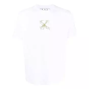 Футболка Off-White Arrows-Print Cotton Tee 'White', белый