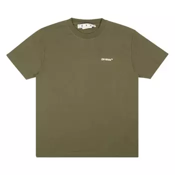 Футболка Off-White Arrows Зеленая