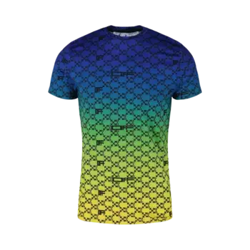 Футболка Off-White Athletic Monogram Short-Sleeve 'Multicolor', разноцветный