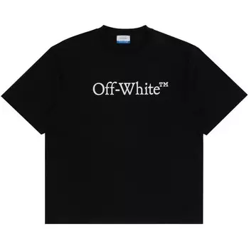 Футболка Off-White Big Bookish Skate Tee, черный/белый