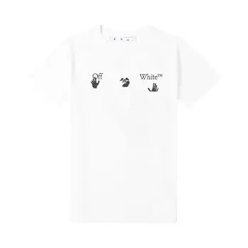 Футболка Off-White Big Logo Short-Sleeve Slim Tee 'White', белый