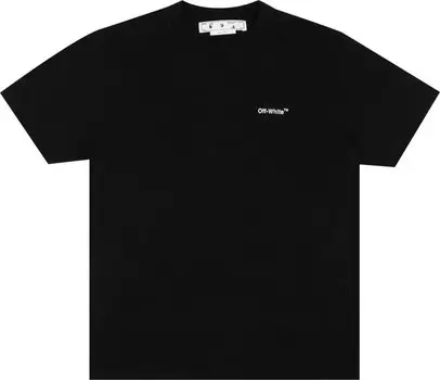Футболка Off-White Bricks Slim T-Shirt 'Black/White', черный