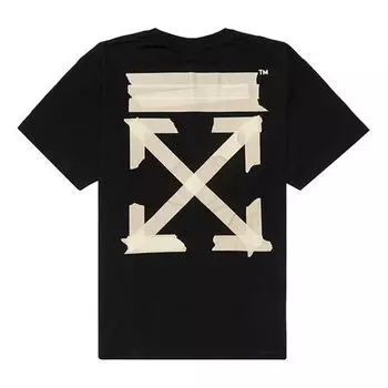 Футболка Off-White Bronzing arrow printing Unisex Black, черный