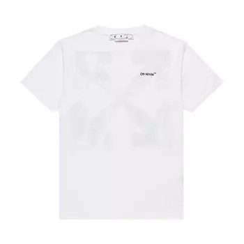 Футболка Off-White Caravag Arrow Slim Short-Sleeve Tee 'White/Black', белый