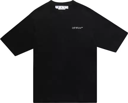 Футболка Off-White Caravaggio Crowning Skate Tee 'Black/White', черный
