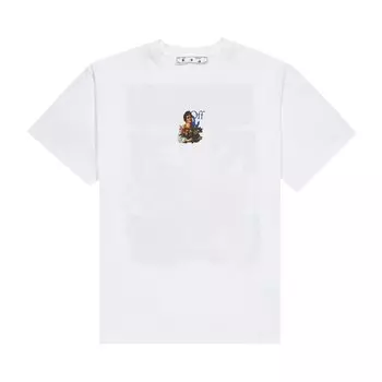Футболка Off-White Caravaggio для мальчика Белая