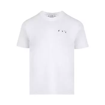 Футболка Off-White Caravaggio Paint Slim Tee 'White/Black', белый