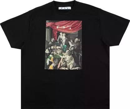 Футболка Off-White Caravaggio Painting Arrows Short-Sleeve T-Shirt 'Black', черный