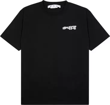 Футболка Off-White Carlos Arrow Slim Short-Sleeve Tee 'Black/White', черный
