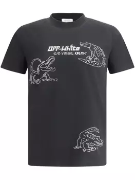 Футболка Off-White Croco, черный