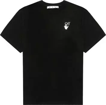 Футболка Off-White Degrade Arrow Over Tee 'Black/Multicolor', черный