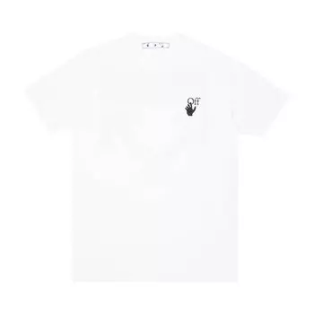 Футболка Off-White Degrade Arrow Short-Sleeve Slim Tee 'White/Black', белый