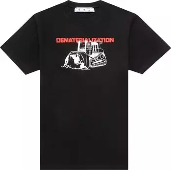 Футболка Off-White Dematerialization Tee 'Black/Red', черный