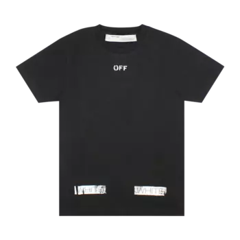 Футболка Off-White Diag 'Black/White', черный
