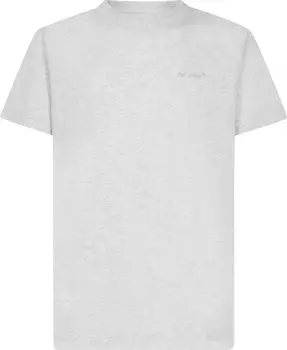 Футболка Off-White Diag Tab Slim Tee 'Melange Grey', серый