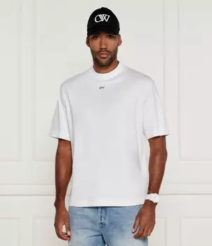 Футболка OFF-WHITE Dragon arrow skate Regular Fit, белый