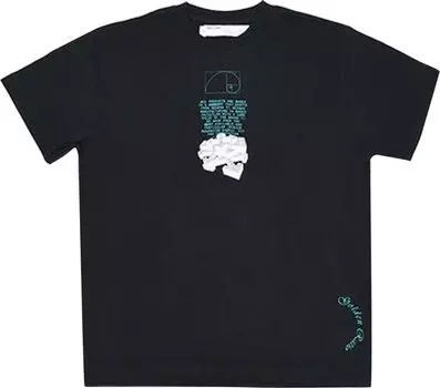 Футболка Off-White Dripping Arrows Short Sleeve Over T-Shirt 'Black', черный