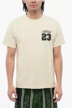 Футболка Off-White Embroidered 23 Slim Fit, бежевый