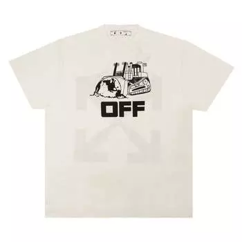 Футболка Off-White Excavator T-Shirt 'White', белый