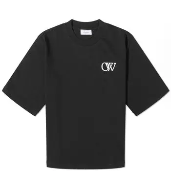 Футболка Off-white Flock Ow Logo Basic, черный