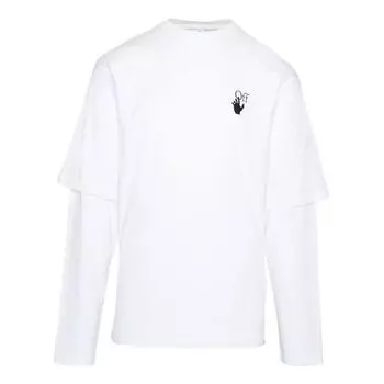 Футболка Off-White FW21 White Arrow Long Sleeves Ordinary Version Unisex White, белый
